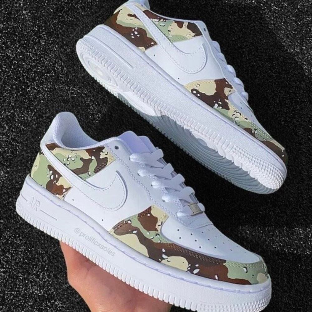 Green Camouflage Custom Air Force 1