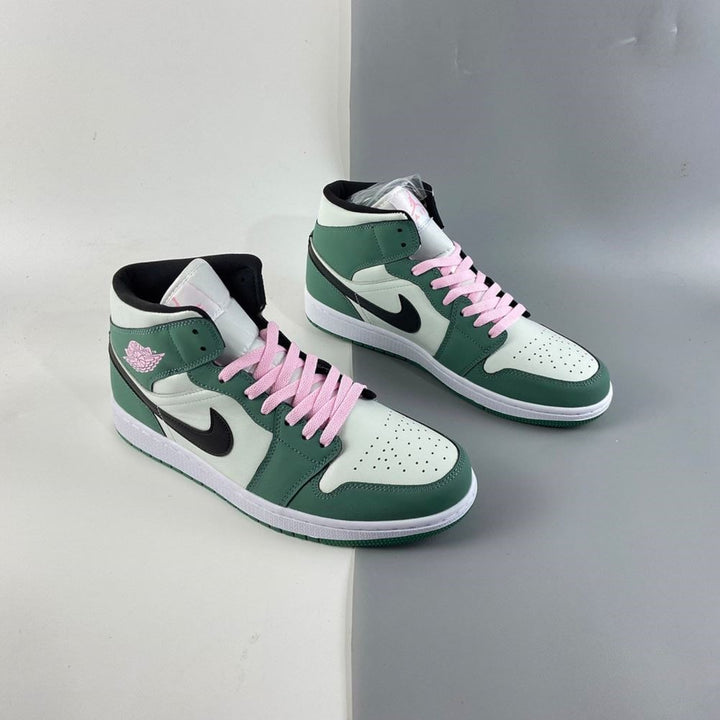 Green Pink Custom Air Jordan 1