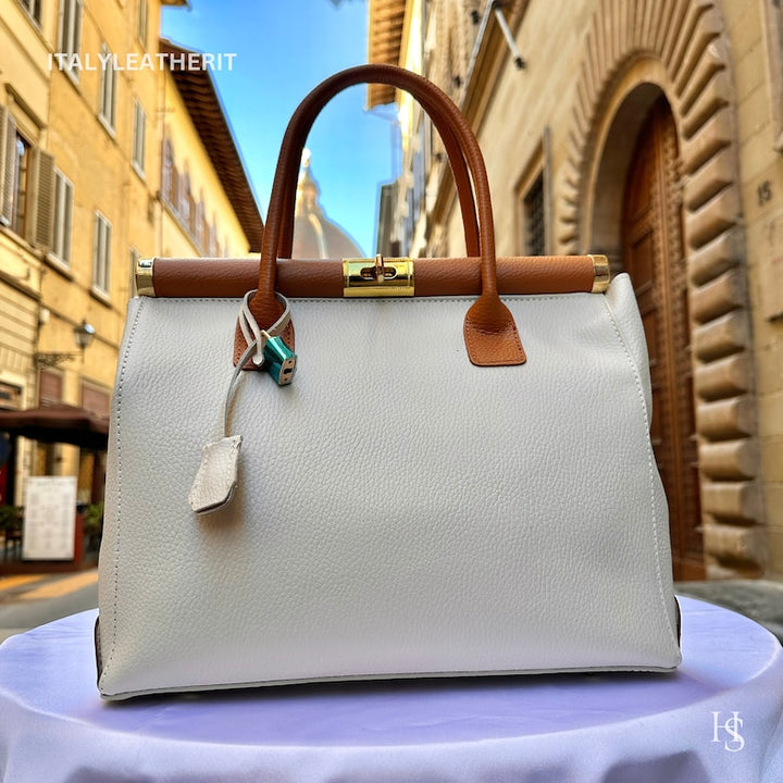 Product Title
Custom Air Force 1 Custom Sneakers Matching Off-white Tan Italian Genuine Leather Tote Bag Gold Hardware Detachable Shoulder Strap Luxury Women's Top Handle Crossbody Handbag