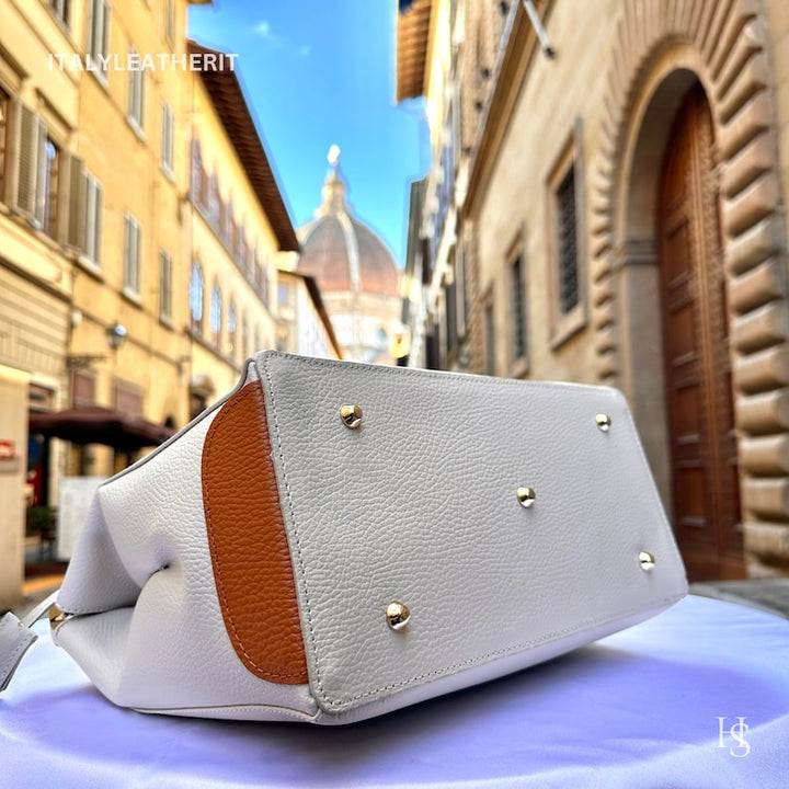 Product Title
Custom Air Force 1 Custom Sneakers Matching Off-white Tan Italian Genuine Leather Tote Bag Gold Hardware Detachable Shoulder Strap Luxury Women's Top Handle Crossbody Handbag