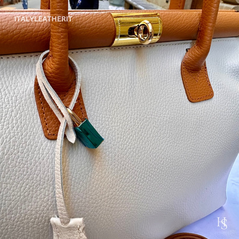 Product Title
Custom Air Force 1 Custom Sneakers Matching Off-white Tan Italian Genuine Leather Tote Bag Gold Hardware Detachable Shoulder Strap Luxury Women's Top Handle Crossbody Handbag