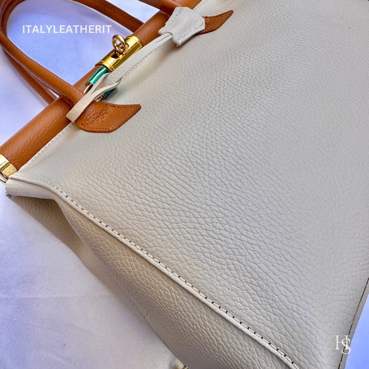 Product Title
Custom Air Force 1 Custom Sneakers Matching Off-white Tan Italian Genuine Leather Tote Bag Gold Hardware Detachable Shoulder Strap Luxury Women's Top Handle Crossbody Handbag