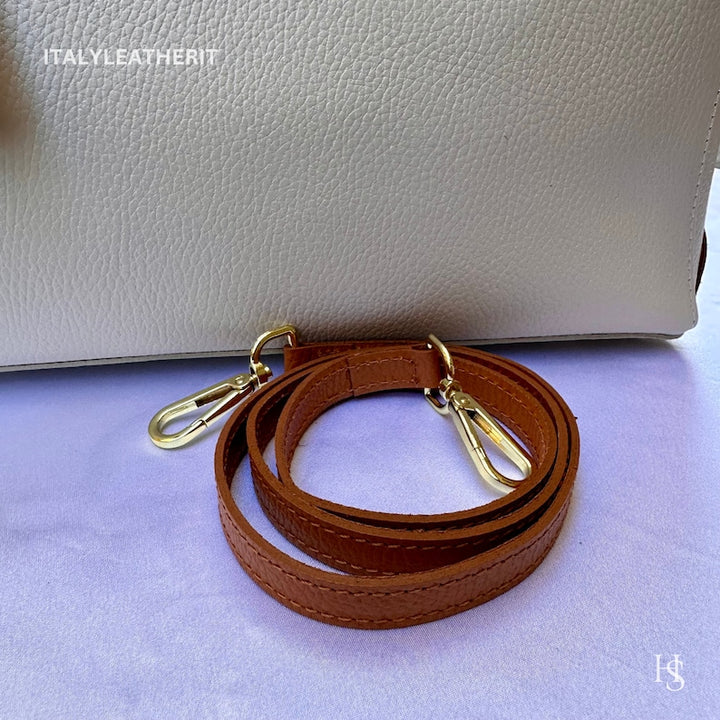 Product Title
Custom Air Force 1 Custom Sneakers Matching Off-white Tan Italian Genuine Leather Tote Bag Gold Hardware Detachable Shoulder Strap Luxury Women's Top Handle Crossbody Handbag
