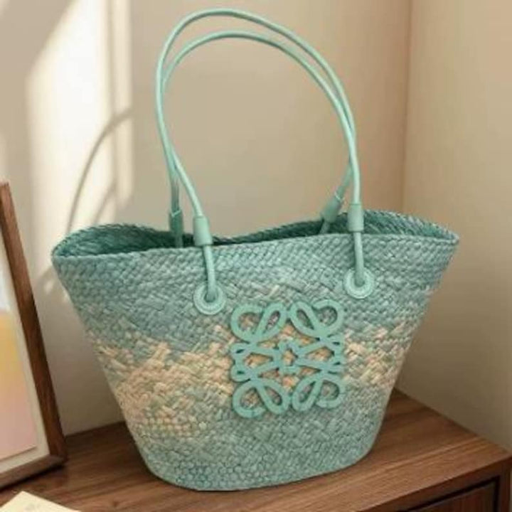 Product Title:
Large Capacity Hand-Woven Raffia Straw Tote Bag Multi-color Optional Summer Holiday Beach Shoulder Top-handle Bag Customizable Patterns Matching Custom Air Force 1 Custom Sneakers