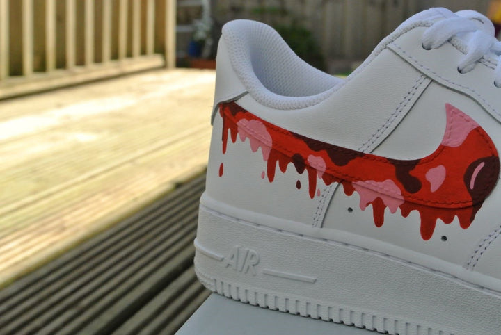 Red Camouflage Drip Custom Air Force 1