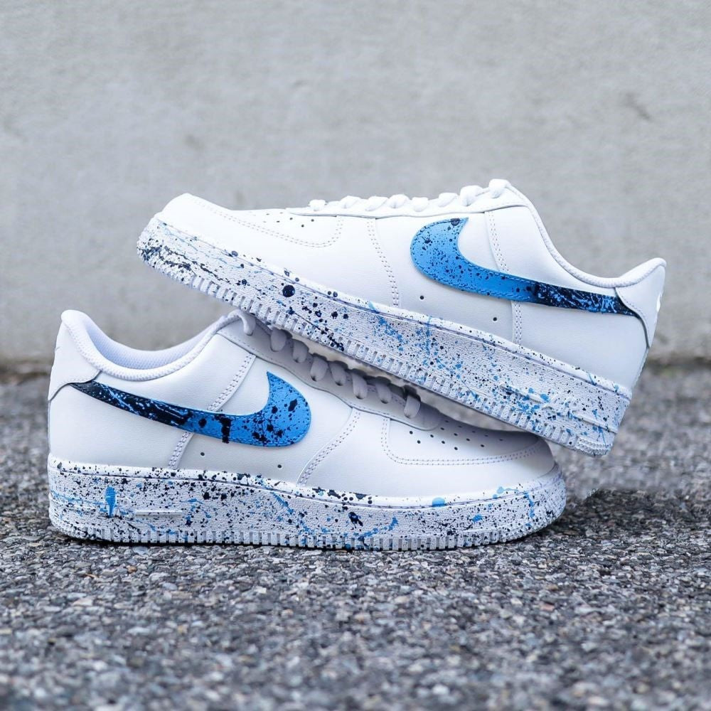 Blue Black Spot Custom Air Force 1