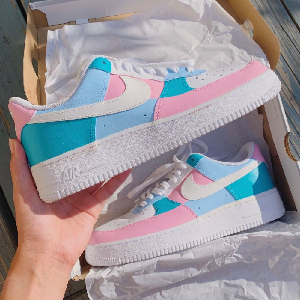 Tricolor Blocks Custom Air Force 1