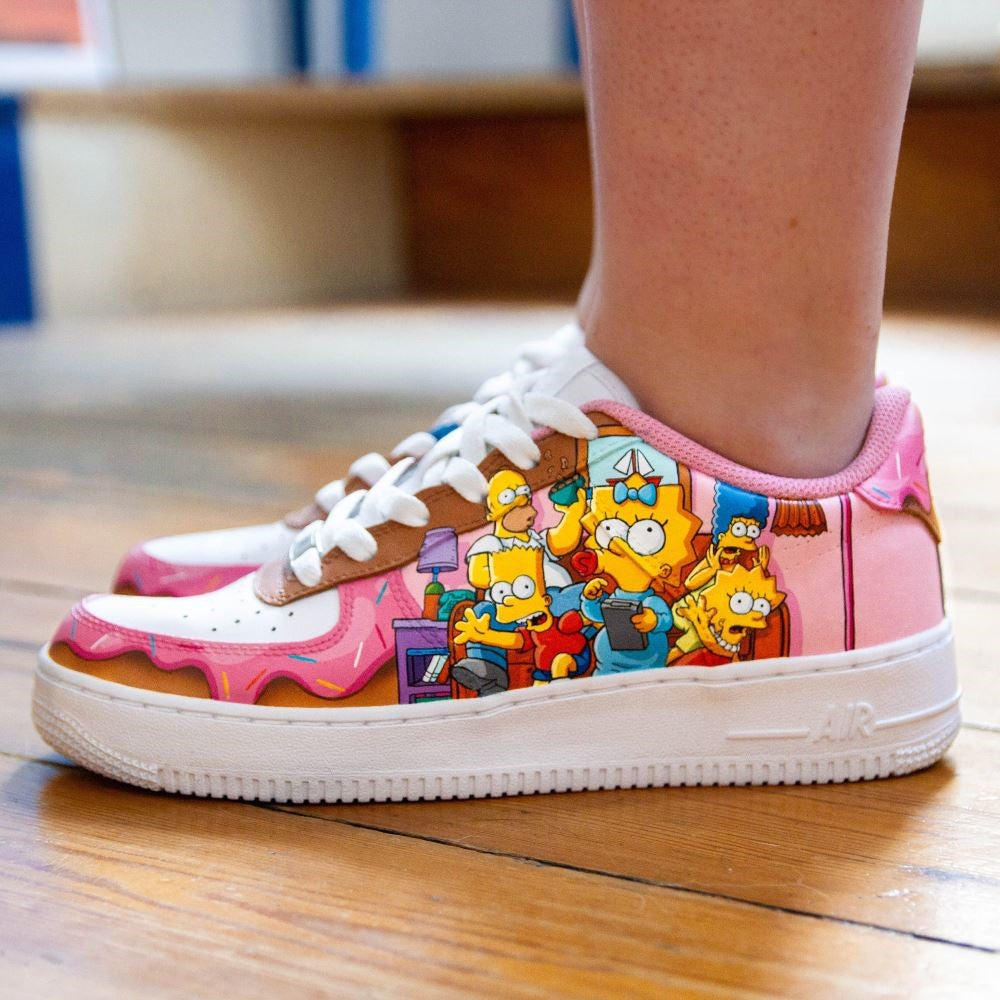 Pink Simpsons Custom Air Force 1