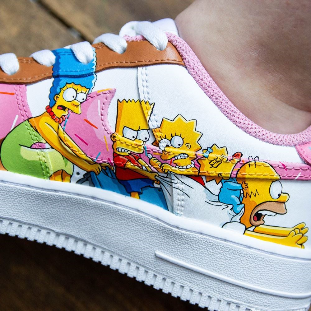 Pink Simpsons Custom Air Force 1