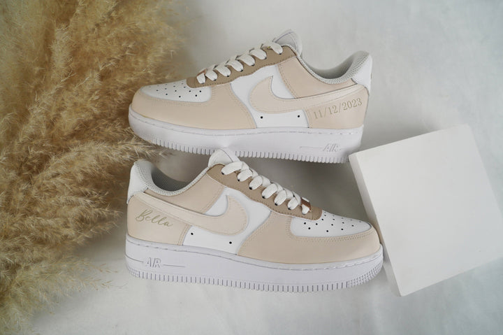 Brown Beige Custom Air Force 1