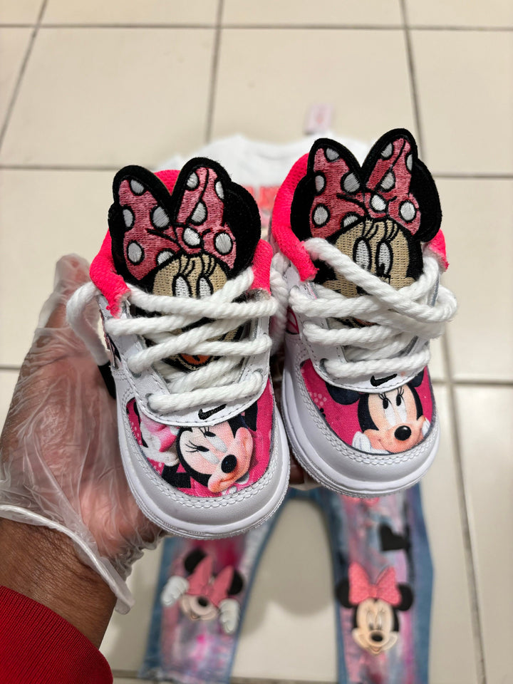 Pink Cartoon Custom Air Force 1