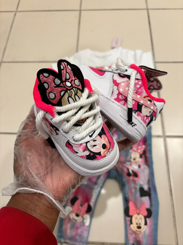 Pink Cartoon Custom Air Force 1