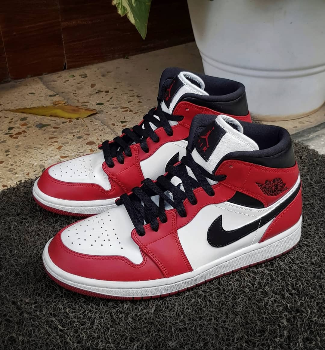 Hand Painted Custom Red Air Jordan 1 Sneakers