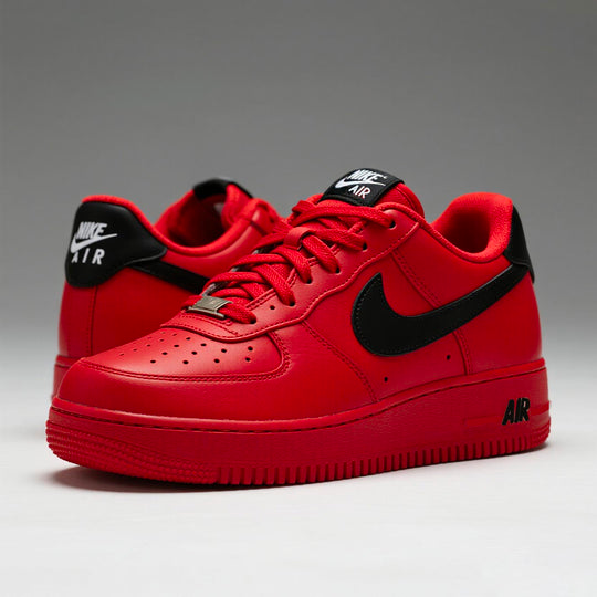 Red Black Hand Painted Tiger Custom Air Force 1 Sneakers