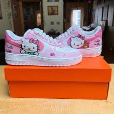 Pink Hello Kitty Custom Air Force 1