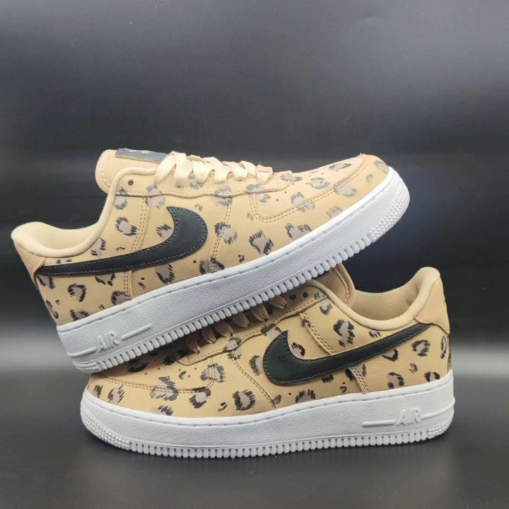 Leopard Print Beige Custom Air Force 1
