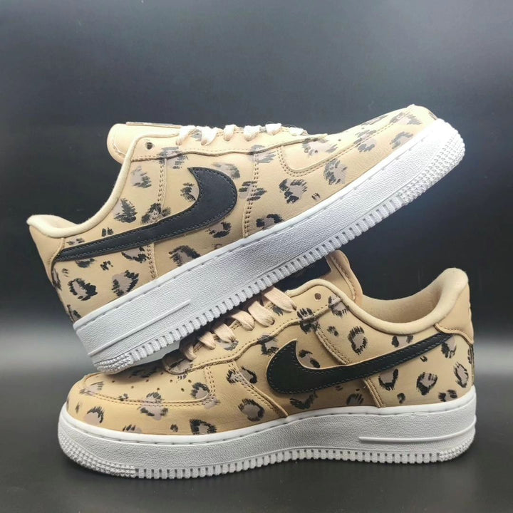 Leopard Print Beige Custom Air Force 1