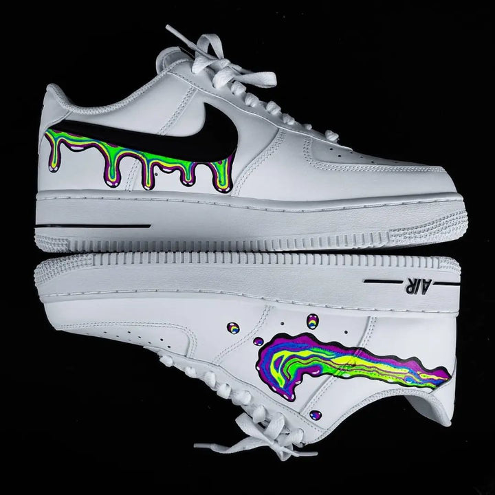 Neon Drip Custom Air Force 1