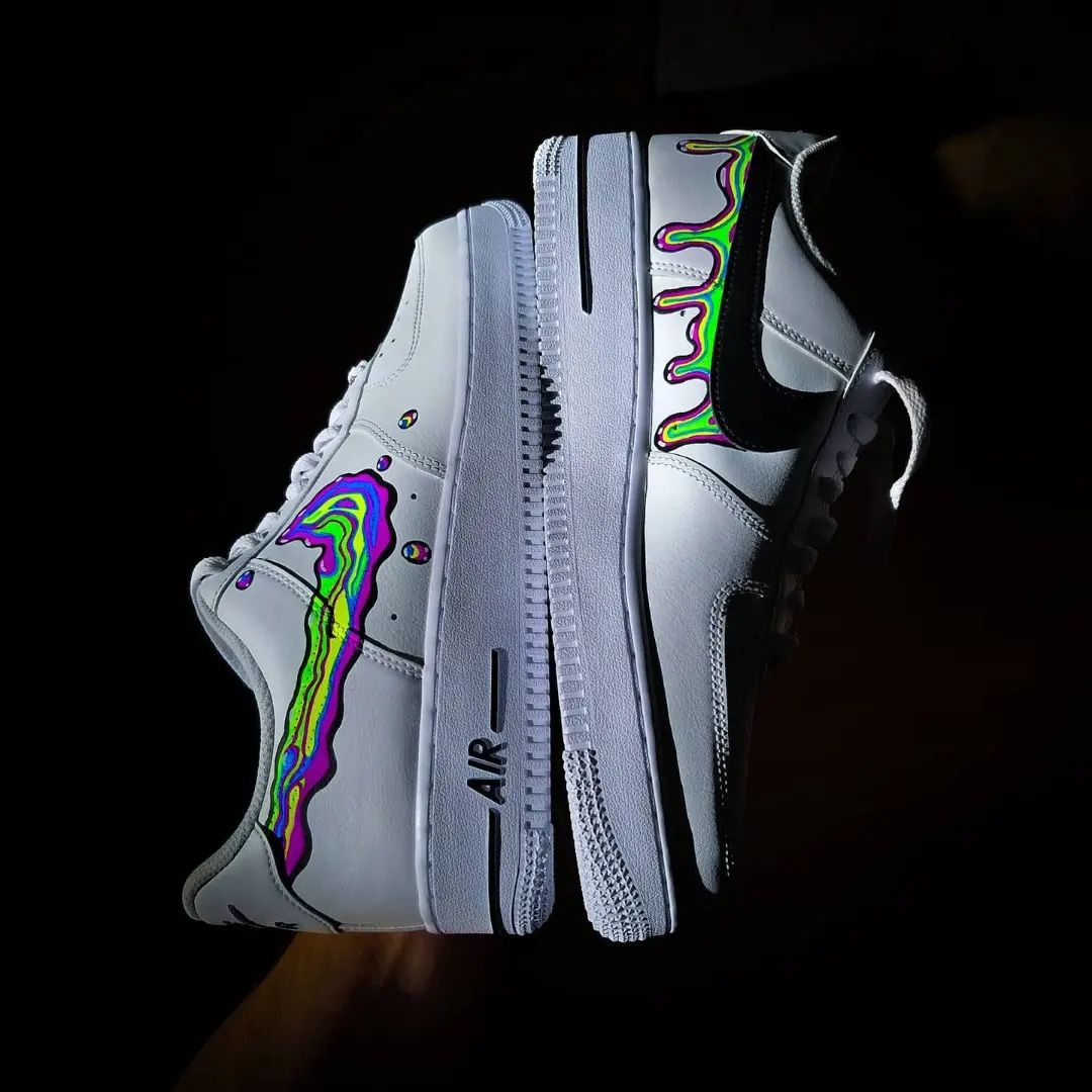 Neon Drip Custom Air Force 1
