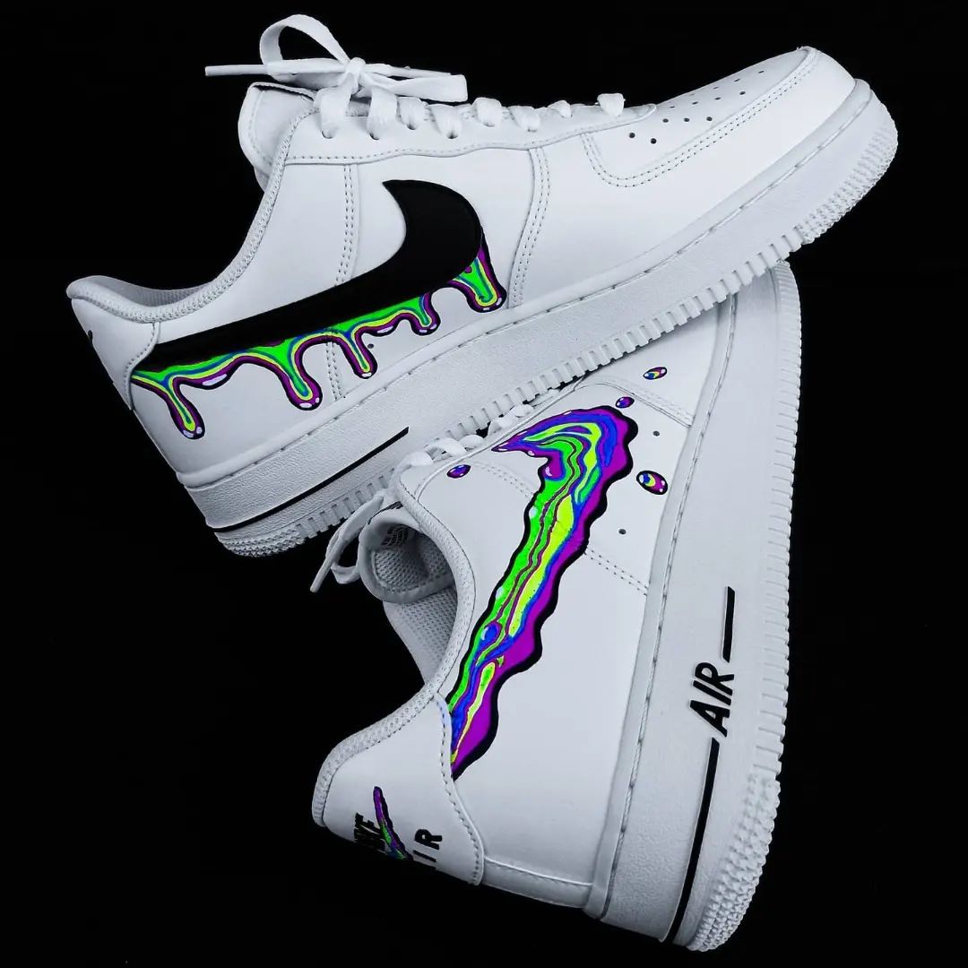 Neon Drip Custom Air Force 1