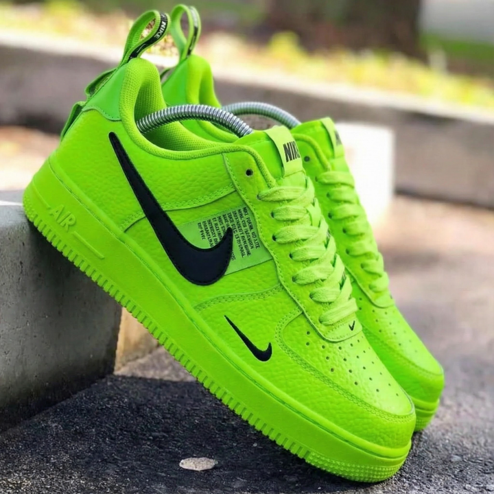 Neon Green Black Custom Air Force 1