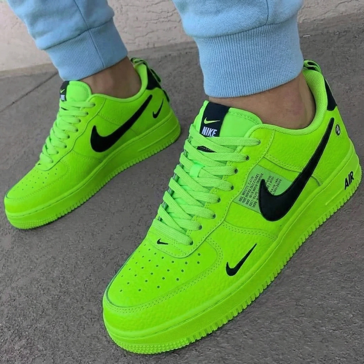 Neon Green Black Custom Air Force 1