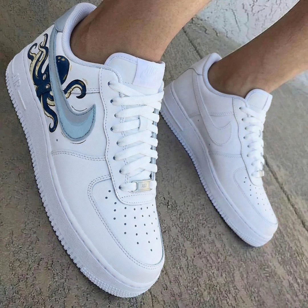 Octopus Baby Blue Dark Blue Custom Air Force 1