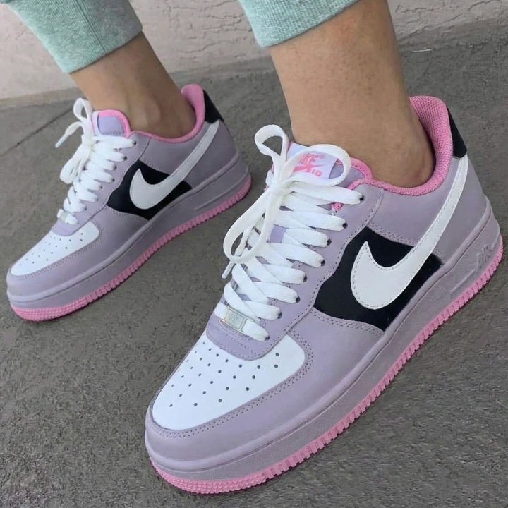 Pastel Purple Black Baby Pink Custom Air Force 1