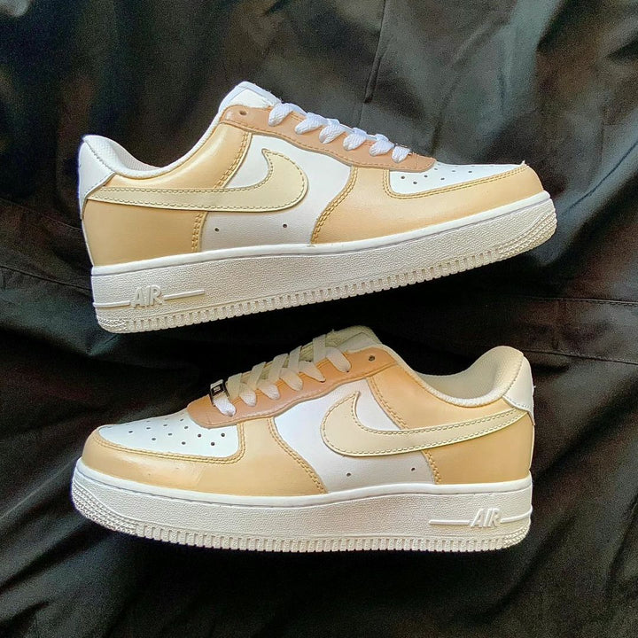 Plain Apricot White Custom Air Force 1