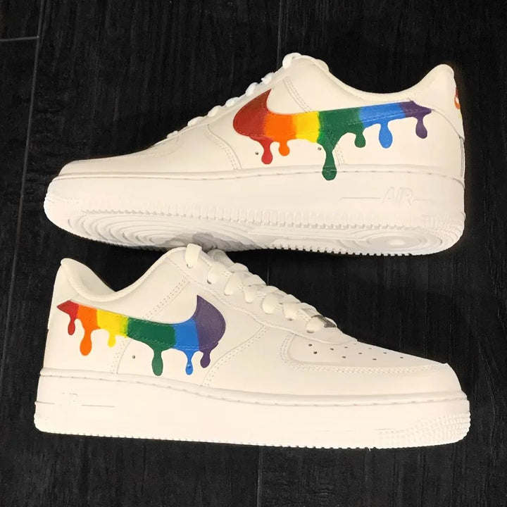 Rainbow - Tipped Swoosh Custom Air Force 1