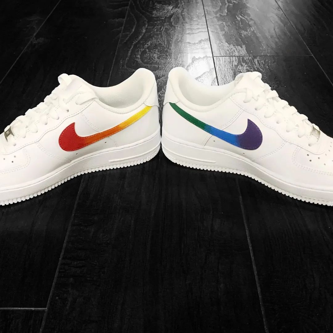 Rainbow - Tipped Swoosh Custom Air Force 1