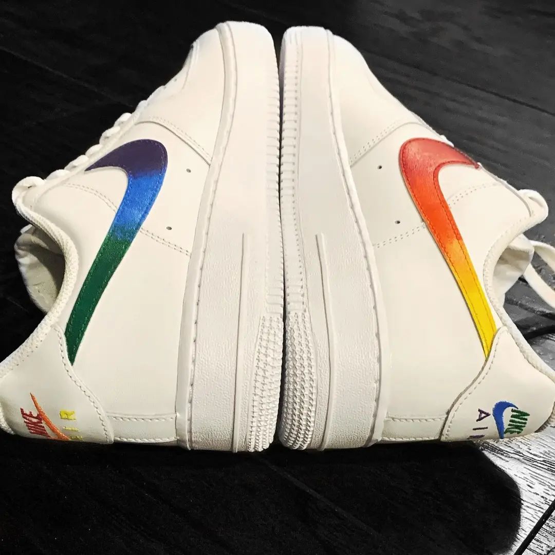 Rainbow - Tipped Swoosh Custom Air Force 1