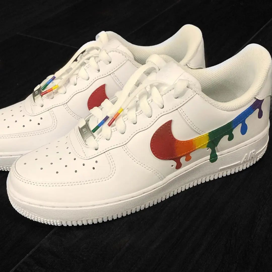 Rainbow - Tipped Swoosh Custom Air Force 1