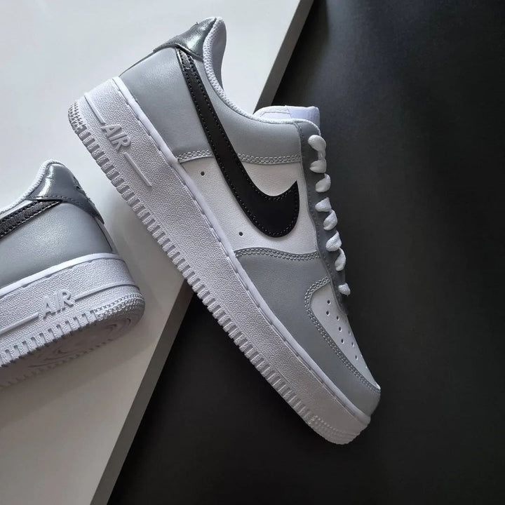 Simple Gray Black Custom Air Force 1
