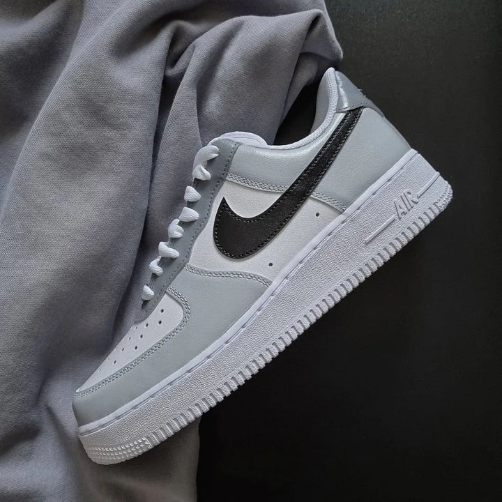 Simple Gray Black Custom Air Force 1