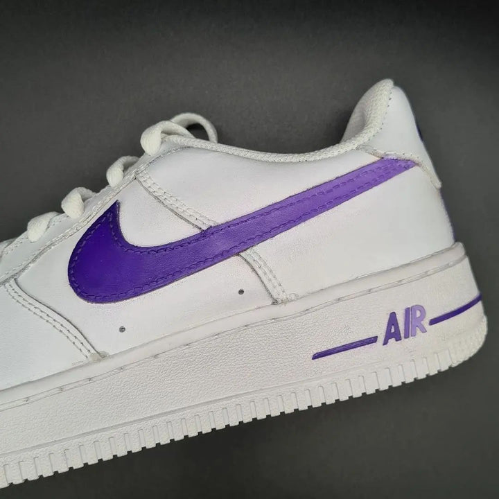 Simple Green and Purple Custom Air Force 1