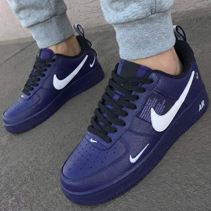 Smooth Navy White Custom Air Force 1