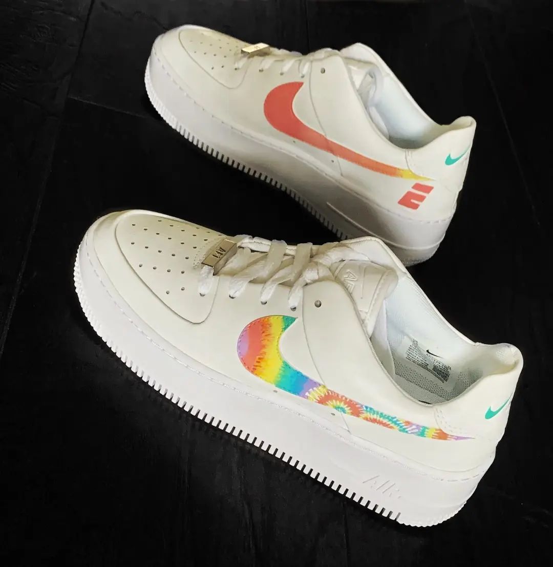 Tie - Dye Ombre Custom Air Force 1