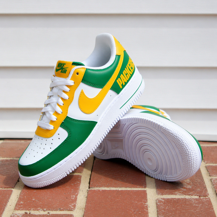 Hand Painted Packers Custom Air Force 1 Sneakers