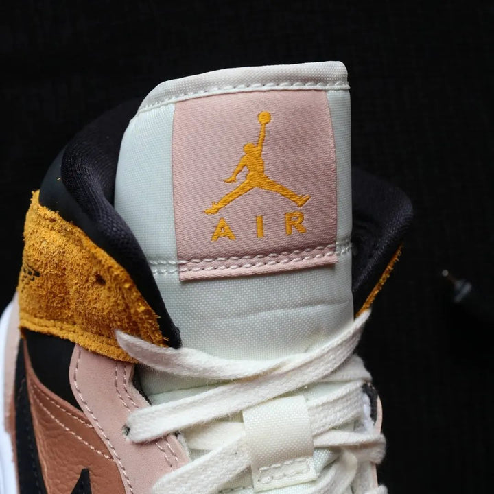 Yellow Suede and Beige Pink Custom Air Jordan 1